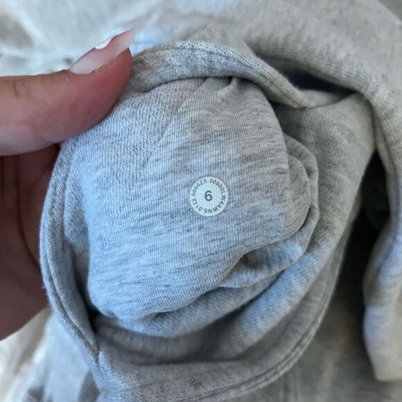 lululemon scuba grey zip up, regular length - Picture 3 of 4